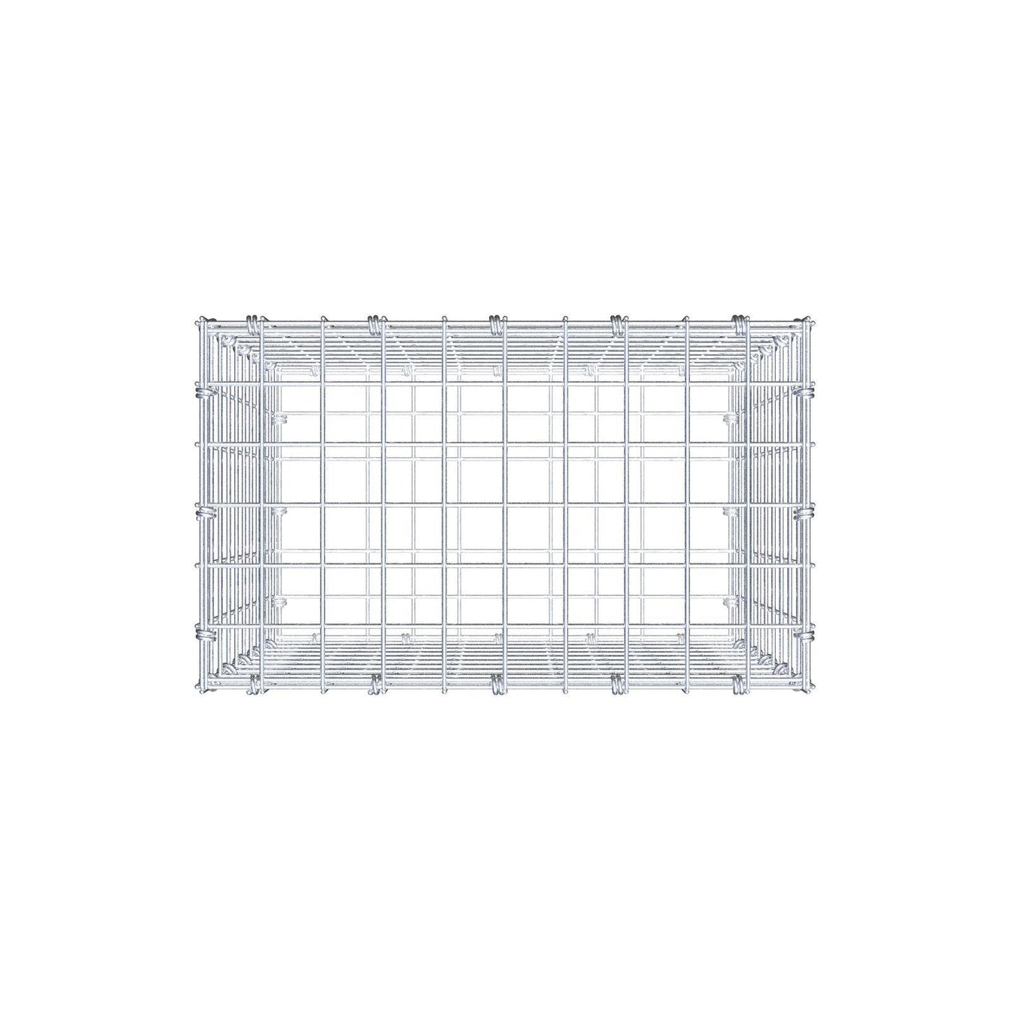 Gabbione 50 cm x 50 cm x 30 cm (L x H x P), maglia 5 x 5 cm, anello a spirale