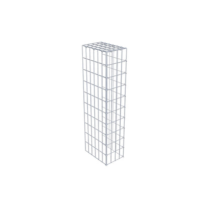 Gavión complementario de tipo 4 100 cm x 30 cm x 20 cm (L x A x P), malla 5 cm x 10 cm, anillo en C
