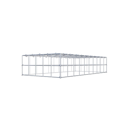 Anbaugabione Typ 3 100 cm x 20 cm x 50 cm (L x H x T), Maschenweite 10 cm x 10 cm, C-Ring