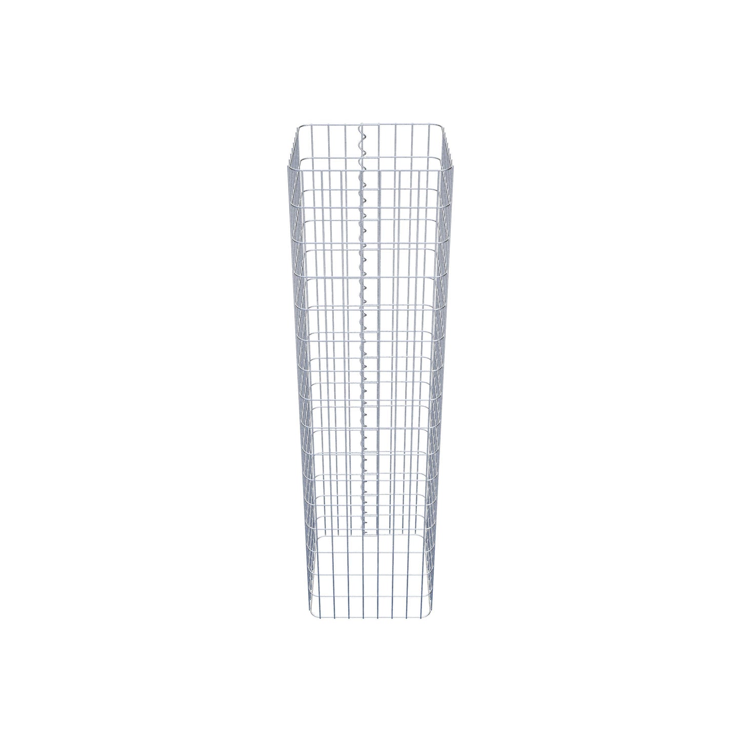 Gabionensäule eckig 42 cm x 42 cm, 160 cm Höhe, MW 5 cm x 10 cm