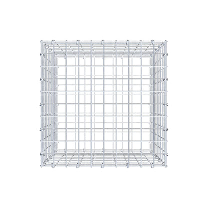 Gabbione 50 cm x 50 cm x 50 cm (L x H x P), maglia 5 cm x 5 cm, anello a C