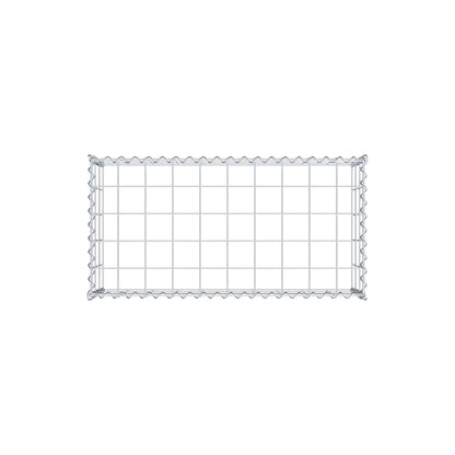 Gabion rapporté type 3 100 cm x 30 cm x 50 cm (L x H x P), mailles 10 cm x 10 cm, spirale