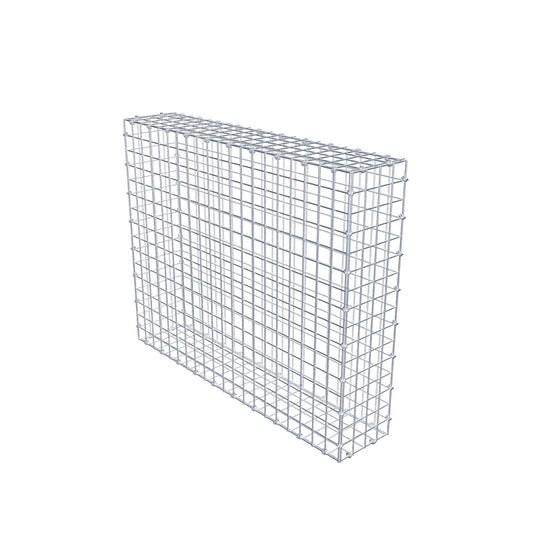 Gabbione 100 cm x 80 cm x 20 cm (L x H x P), maglia 5 x 5 cm, anello a spirale