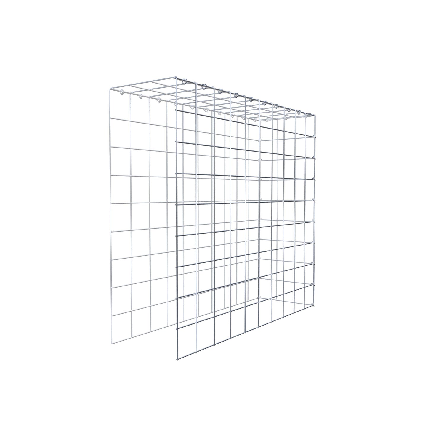 Gavión adicional tipo 4 100 cm x 90 cm x 30 cm (L x A x P), malla 10 cm x 10 cm, anillo en C