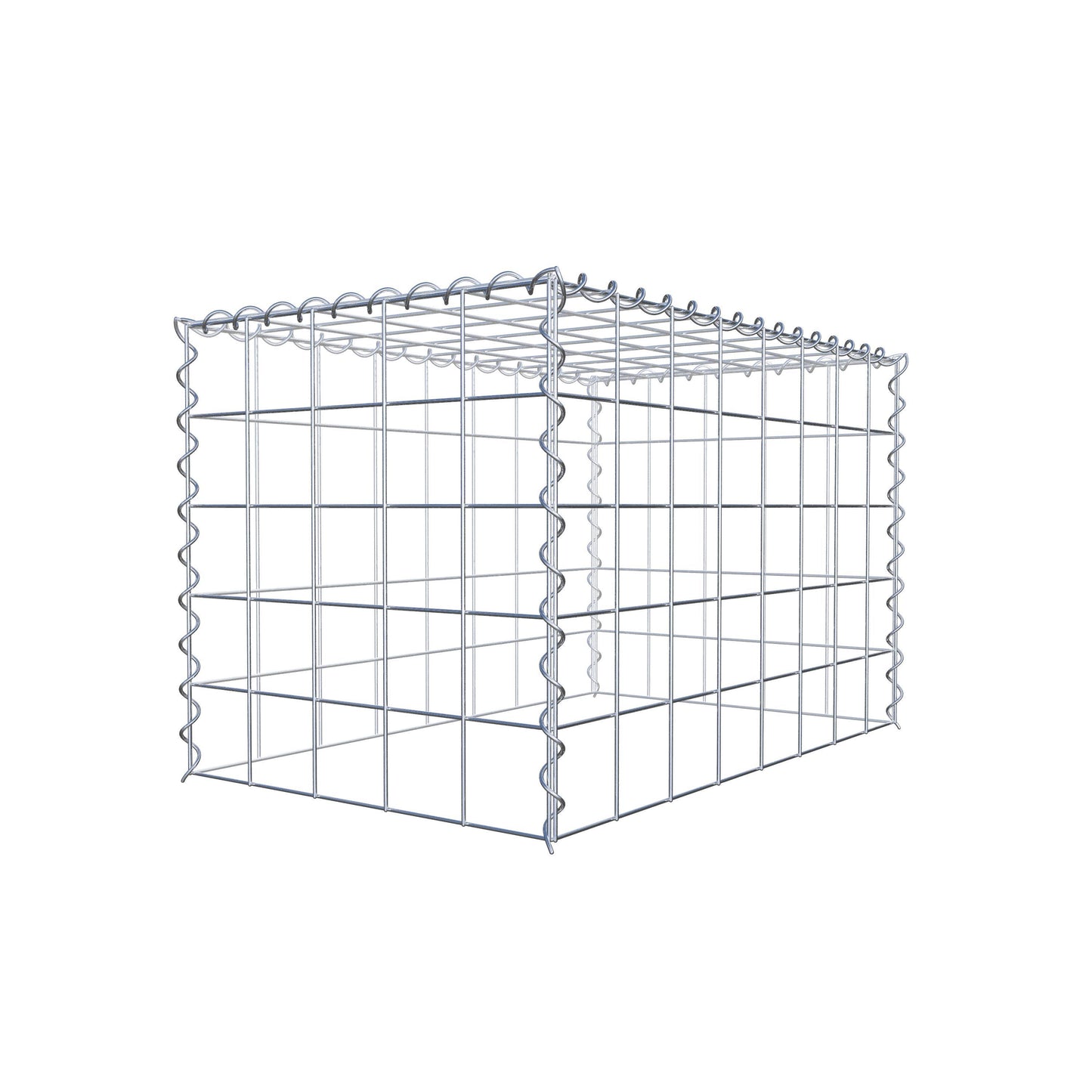 Anbaugabione Typ 3 80 cm x 50 cm x 50 cm (L x H x T), Maschenweite 10 cm x 10 cm, Spirale