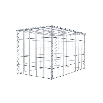 Anbaugabione Typ 3 80 cm x 50 cm x 50 cm (L x H x T), Maschenweite 10 cm x 10 cm, Spirale