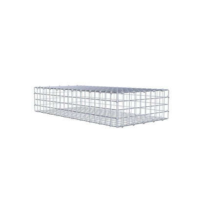 Gavión 100 cm x 20 cm x 50 cm (L x A x P), luz de malla 5 cm x 5 cm, anillo en C