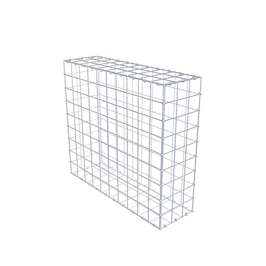 Gabion 100 cm x 90 cm x 30 cm (L x H x D), mesh size 10 x 10 cm, spiral ring