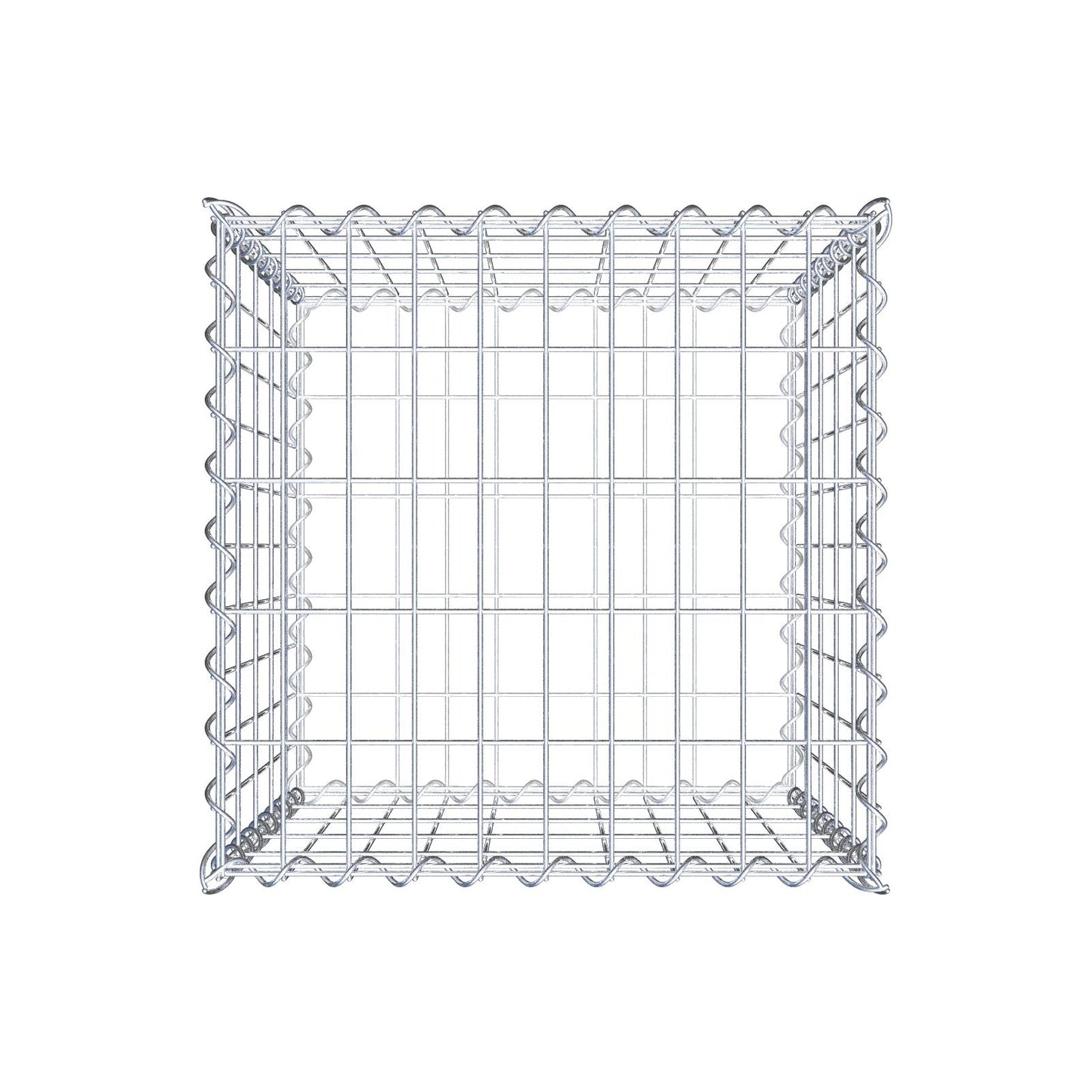 Gabion 50 cm x 50 cm x 50 cm (L x H x D), maskstorlek 5 cm x 10 cm, spiral