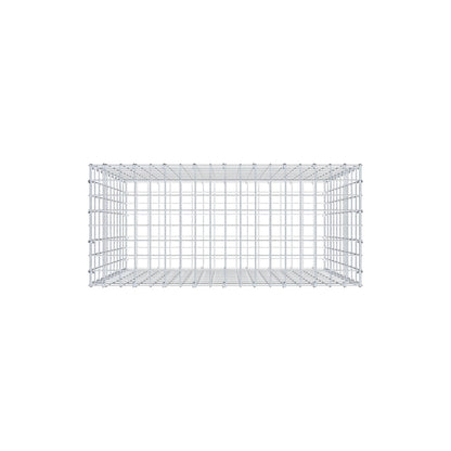 Gabbione 100 cm x 90 cm x 40 cm (L x H x P), maglia 5 cm x 10 cm, anello a C