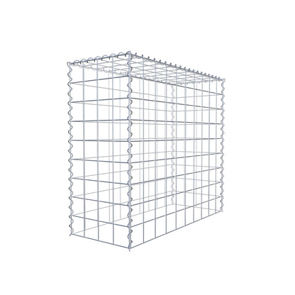 Anbaugabione Typ 3 100 cm x 90 cm x 40 cm (L x H x T), Maschenweite 10 cm x 10 cm, Spirale