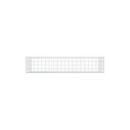 Gavión 200 cm x 100 cm x 40 cm (L x A x P), malla 10 cm x 10 cm, anillo en C