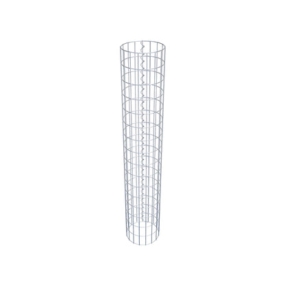 Columna de gaviones redonda 27 cm de diámetro, 160 cm de altura, malla 5 cm x 10 cm