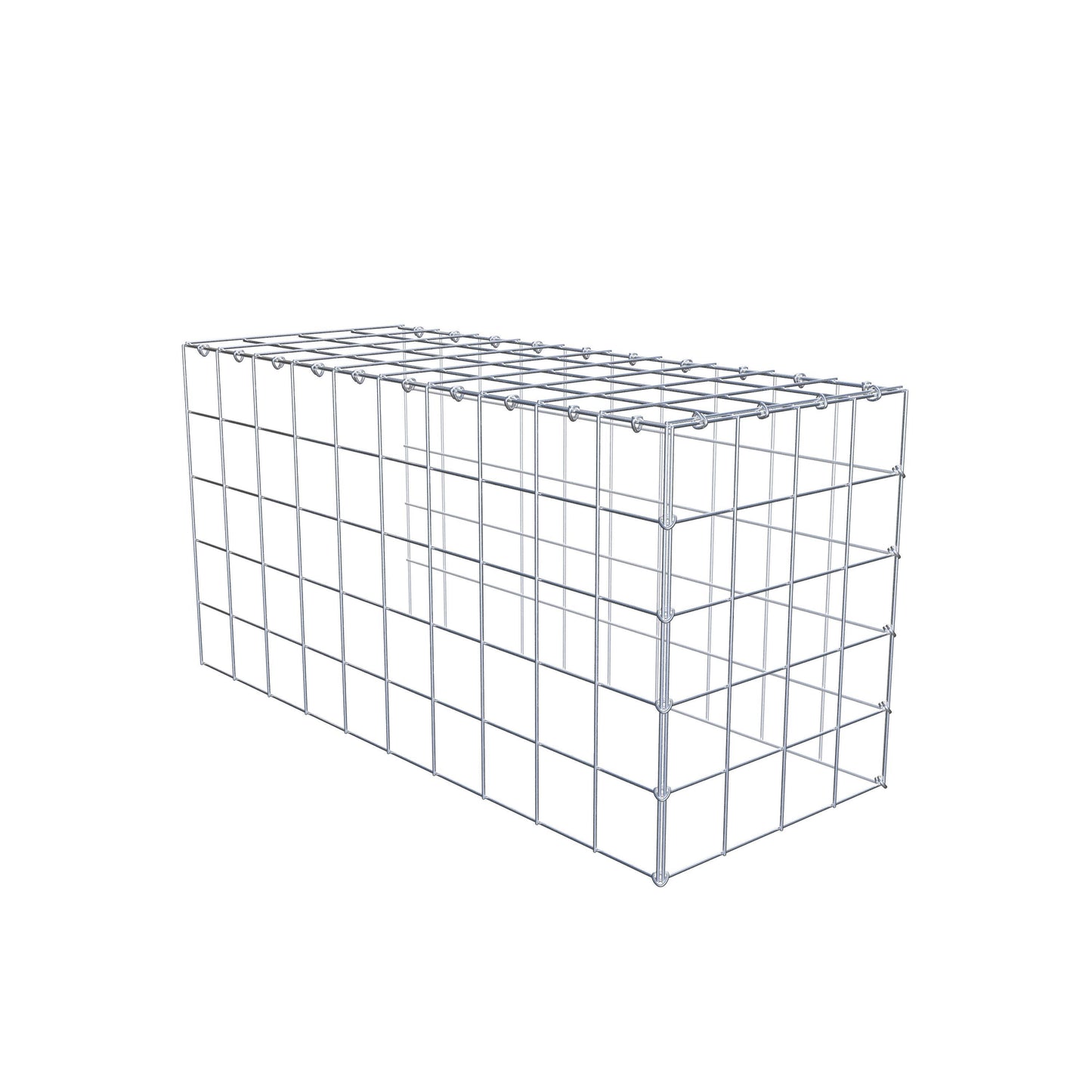 Anbaugabione Typ 4 100 cm x 50 cm x 40 cm (L x H x T), Maschenweite 10 cm x 10 cm, C-Ring