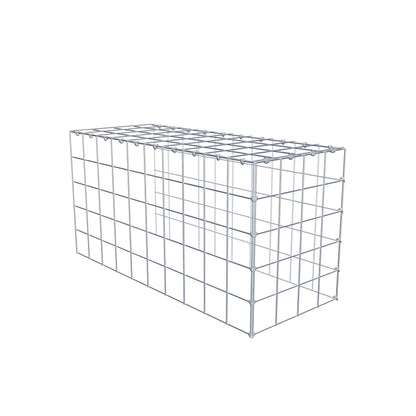 Anbaugabione Typ 4 100 cm x 50 cm x 40 cm (L x H x T), Maschenweite 10 cm x 10 cm, C-Ring
