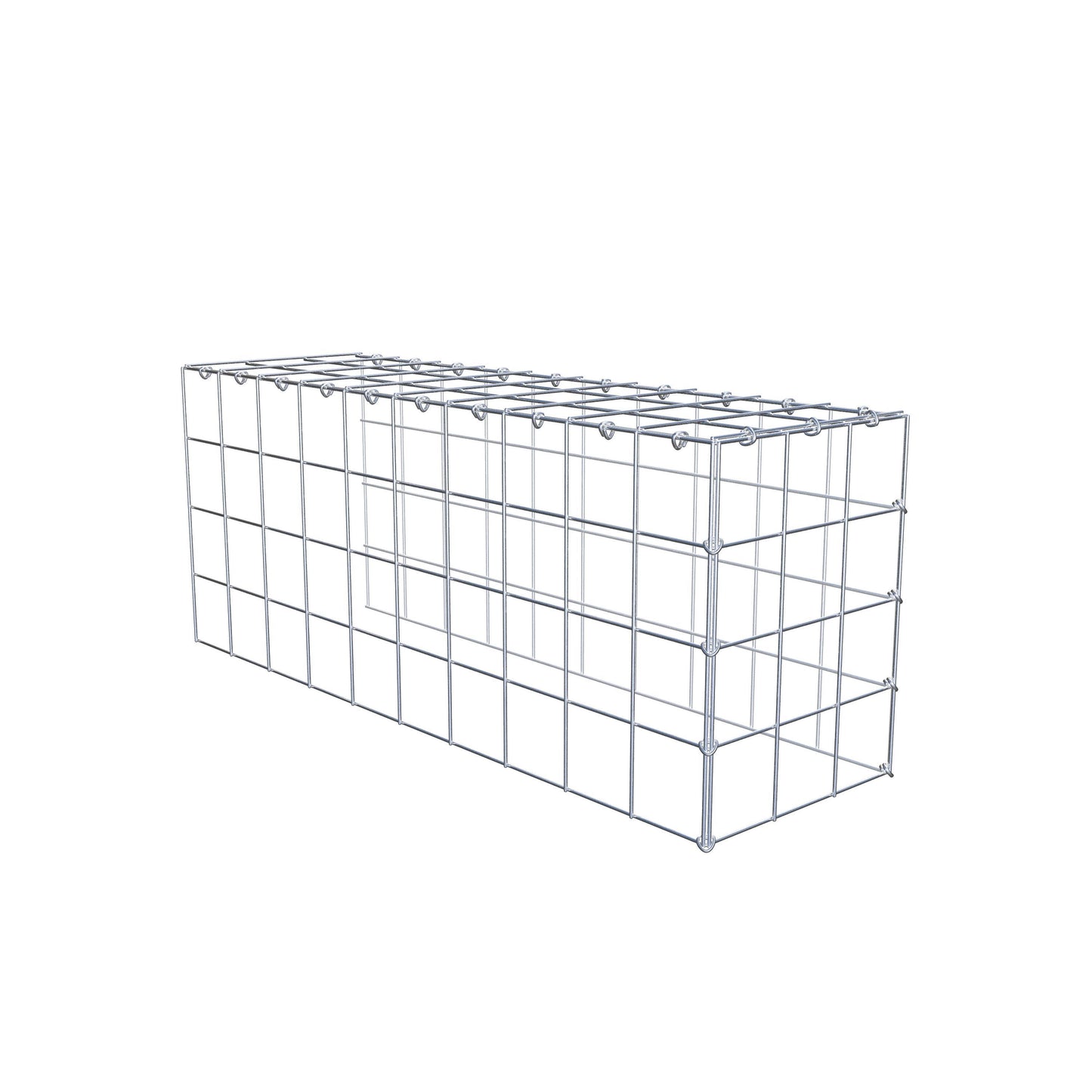 Gabbione aggiuntivo tipo 4 100 cm x 40 cm x 30 cm (L x A x P), maglia 10 cm x 10 cm, anello a C