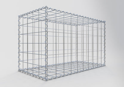 Gabione 100 cm x 60 cm x 50 cm (L x H x T), Maschenweite 10 cm x 10 cm, Spirale