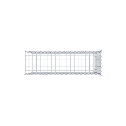 Opvokset gabion type 4 100 cm x 80 cm x 30 cm (L x H x D), maskestørrelse 5 cm x 10 cm, spiral