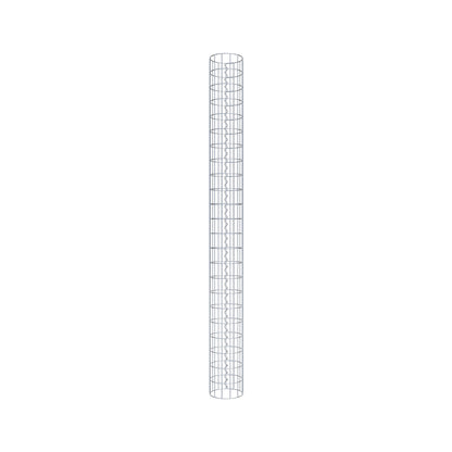Gabionensäule rund 22 cm Durchmesser, 230 cm Höhe, Maschenweite 5 cm x 10 cm