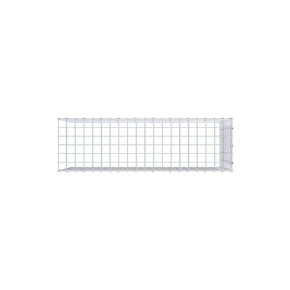 Gavión complementario de tipo 4 100 cm x 50 cm x 30 cm (largo x alto x fondo), malla 5 cm x 5 cm, anillo en C