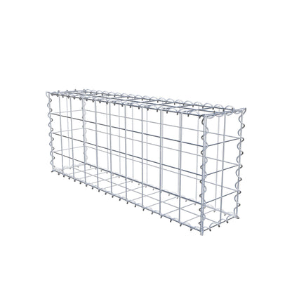 Gabion 100 cm x 40 cm x 20 cm (L x H x P), mailles 10 cm x 10 cm, spirale