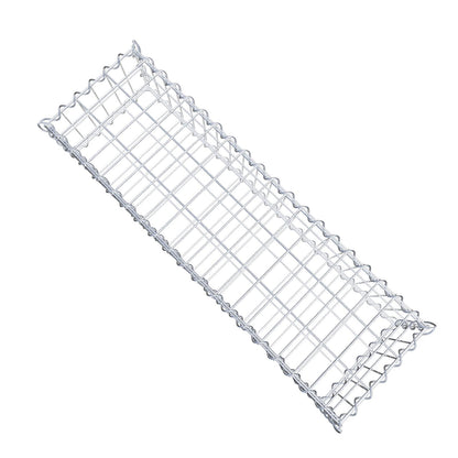 Gavión 100 cm x 20 cm x 30 cm (largo x alto x fondo), malla 5 cm x 10 cm, en espiral