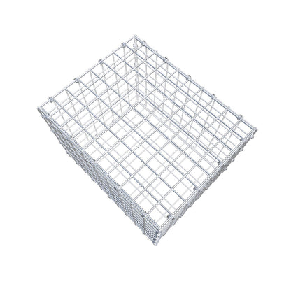 Schanskorf 50 cm x 40 cm x 40 cm (L x H x D), maaswijdte 5 x 5 cm, spiraalring