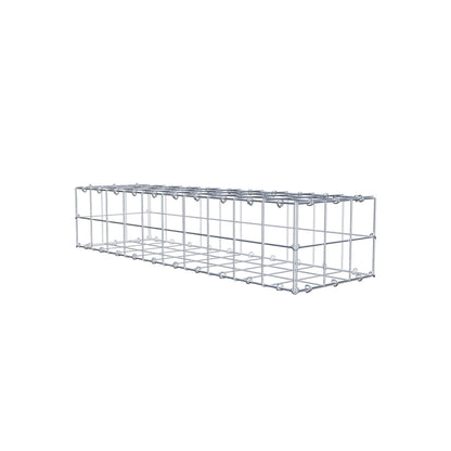 Gabbione 100 cm x 20 cm x 30 cm (L x H x P), maglia 10 cm x 10 cm, anello a C