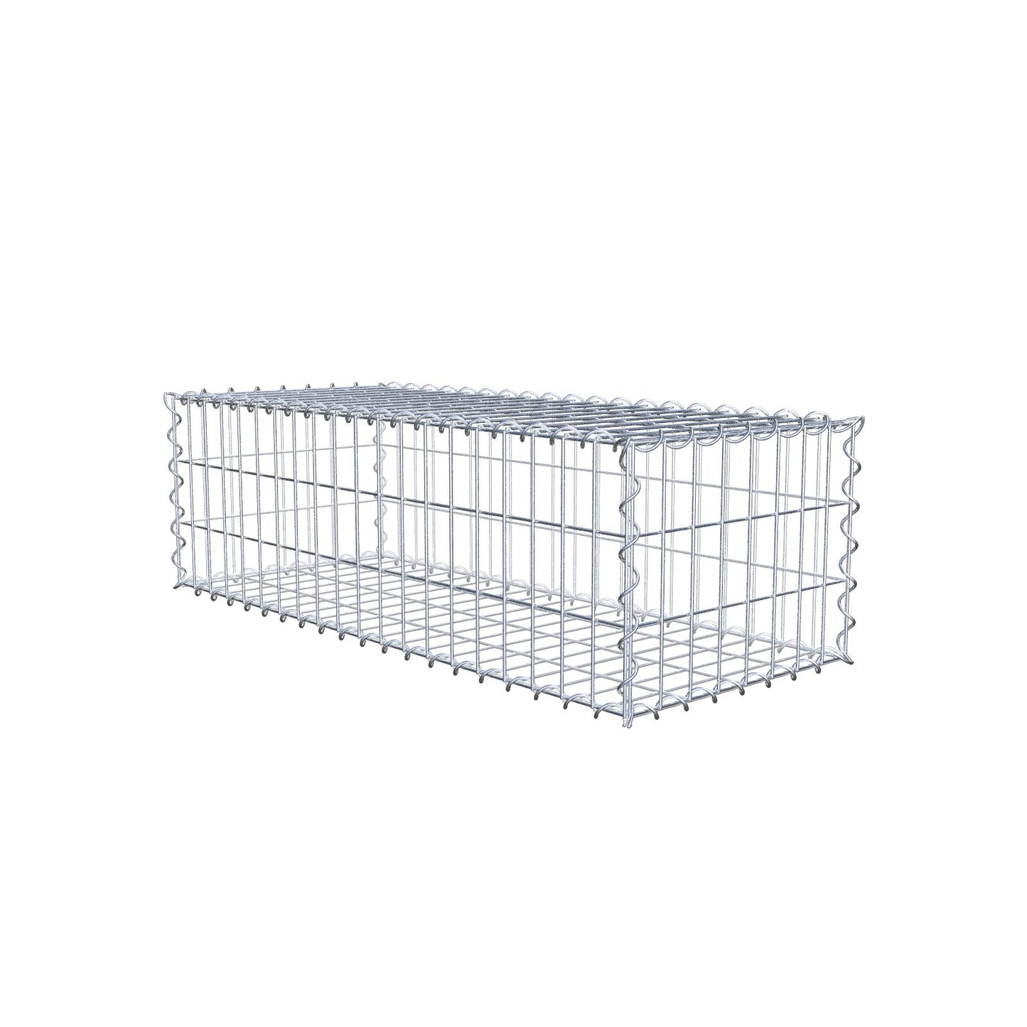 Gabione 100 cm x 30 cm x 40 cm (L x H x T), Maschenweite 5 cm x 10 cm, Spirale