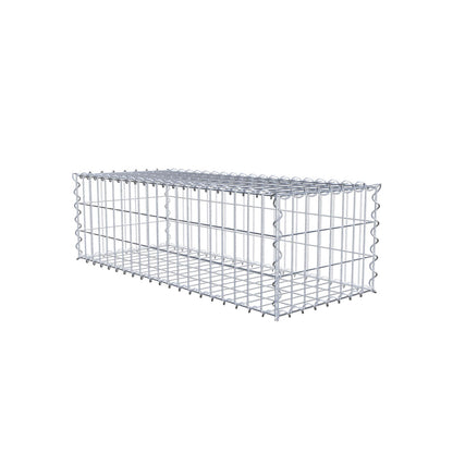 Gabione 100 cm x 30 cm x 40 cm (L x H x T), Maschenweite 5 cm x 10 cm, Spirale