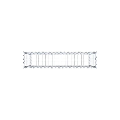 Schanskorf 100 cm x 70 cm x 20 cm (L x H x D), maaswijdte 10 cm x 10 cm, spiraalvormig