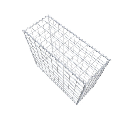 Gabione 100 cm x 90 cm x 40 cm (L x H x T), Maschenweite 10 cm x 10 cm, Spirale