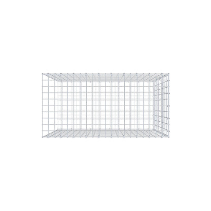 Mounted gabion type 2 100 cm x 100 cm x 50 cm, mesh size 5 cm x 10 cm, C-ring