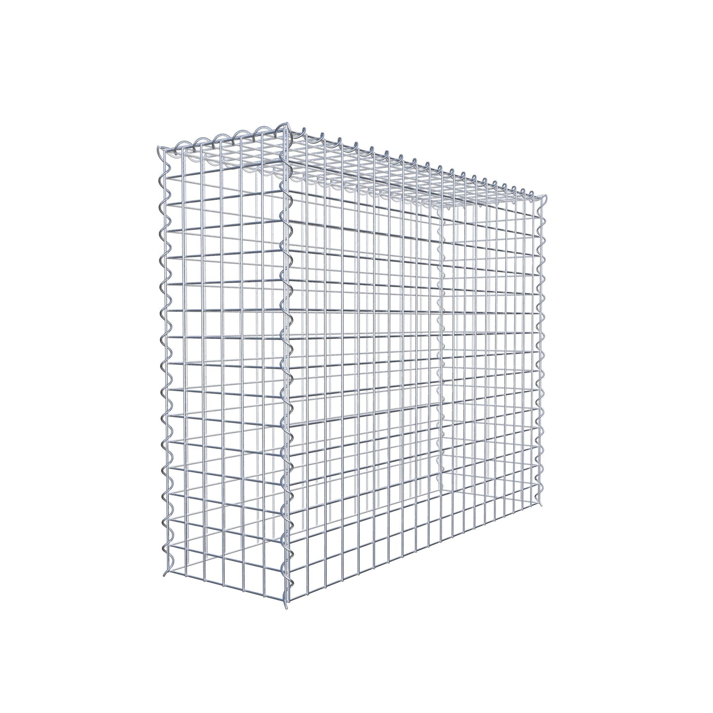 Gavión adulto tipo 3 100 cm x 80 cm x 30 cm (largo x alto x profundidad), tamaño de malla 5 cm x 5 cm, espiral