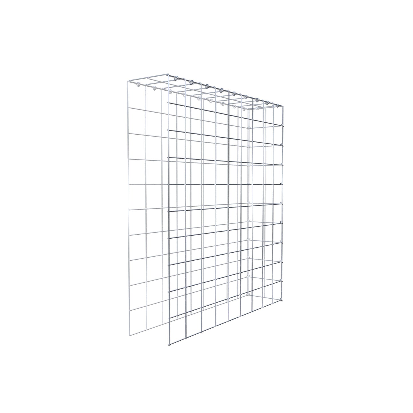 Mounted gabion type 4 100 cm x 90 cm x 20 cm (L x H x D), mesh size 10 cm x 10 cm, C-ring