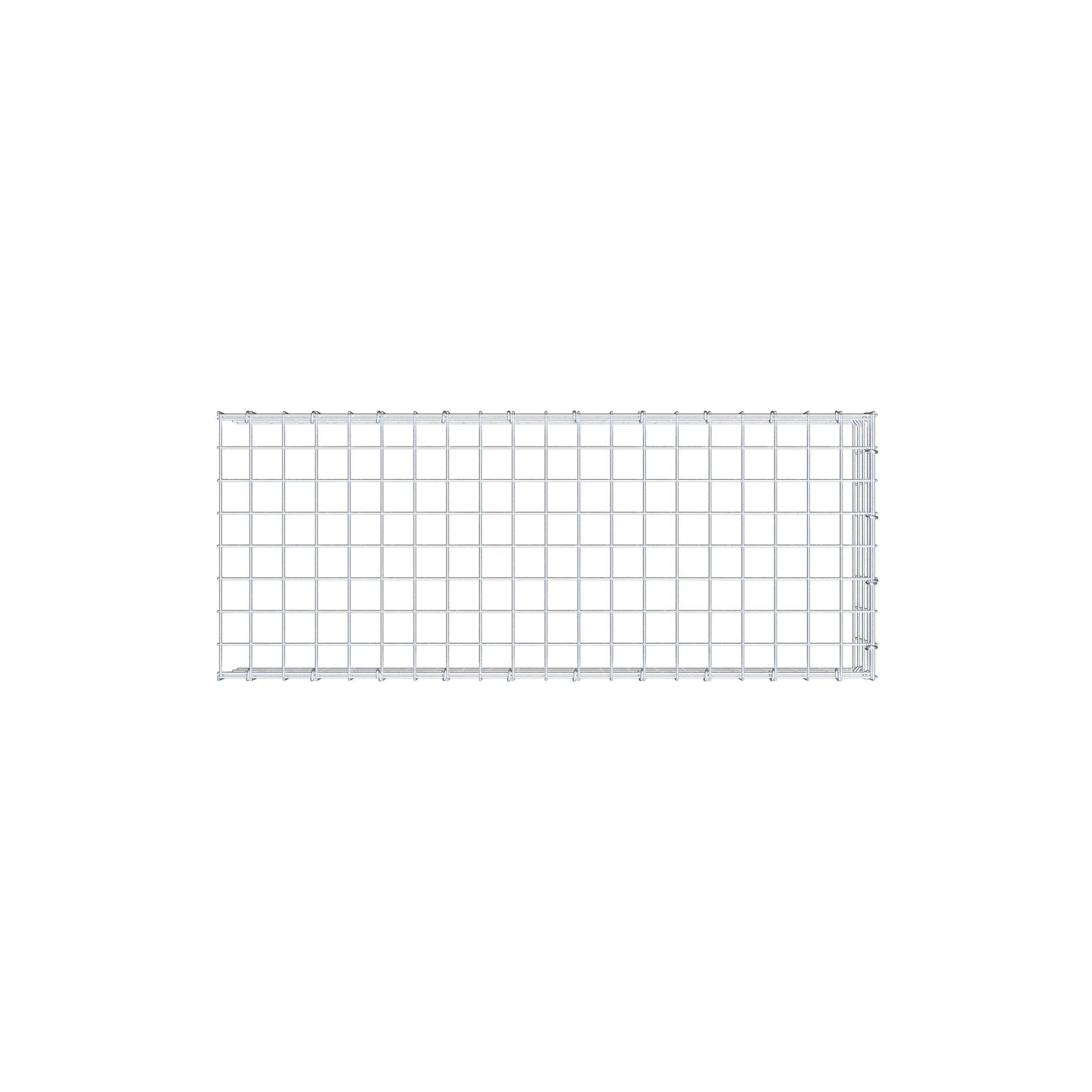 Fourche rapportée type 4 100 cm x 20 cm x 40 cm (L x H x P), mailles 5 cm x 5 cm, anneau C
