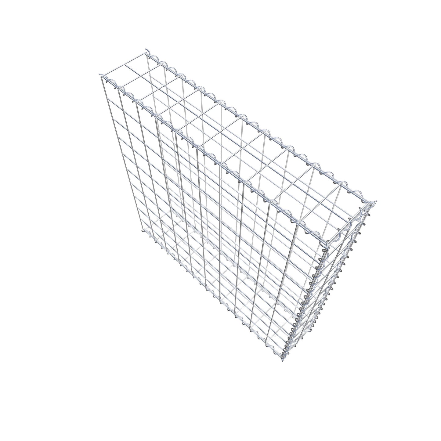 Anbaugabione Typ 2 100 cm x 100 cm x 20 cm (L x H x T), Maschenweite 10 cm x 10 cm, Spirale