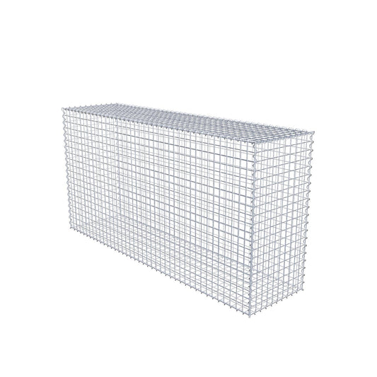 Gabbione 200 cm x 100 cm x 50 cm (L x H x P), maglia 5 cm x 5 cm, spirale