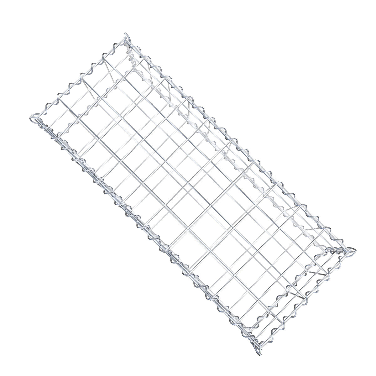 Gabion 100 cm x 20 cm x 40 cm (L x H x D), mesh size 10 cm x 10 cm, spiral
