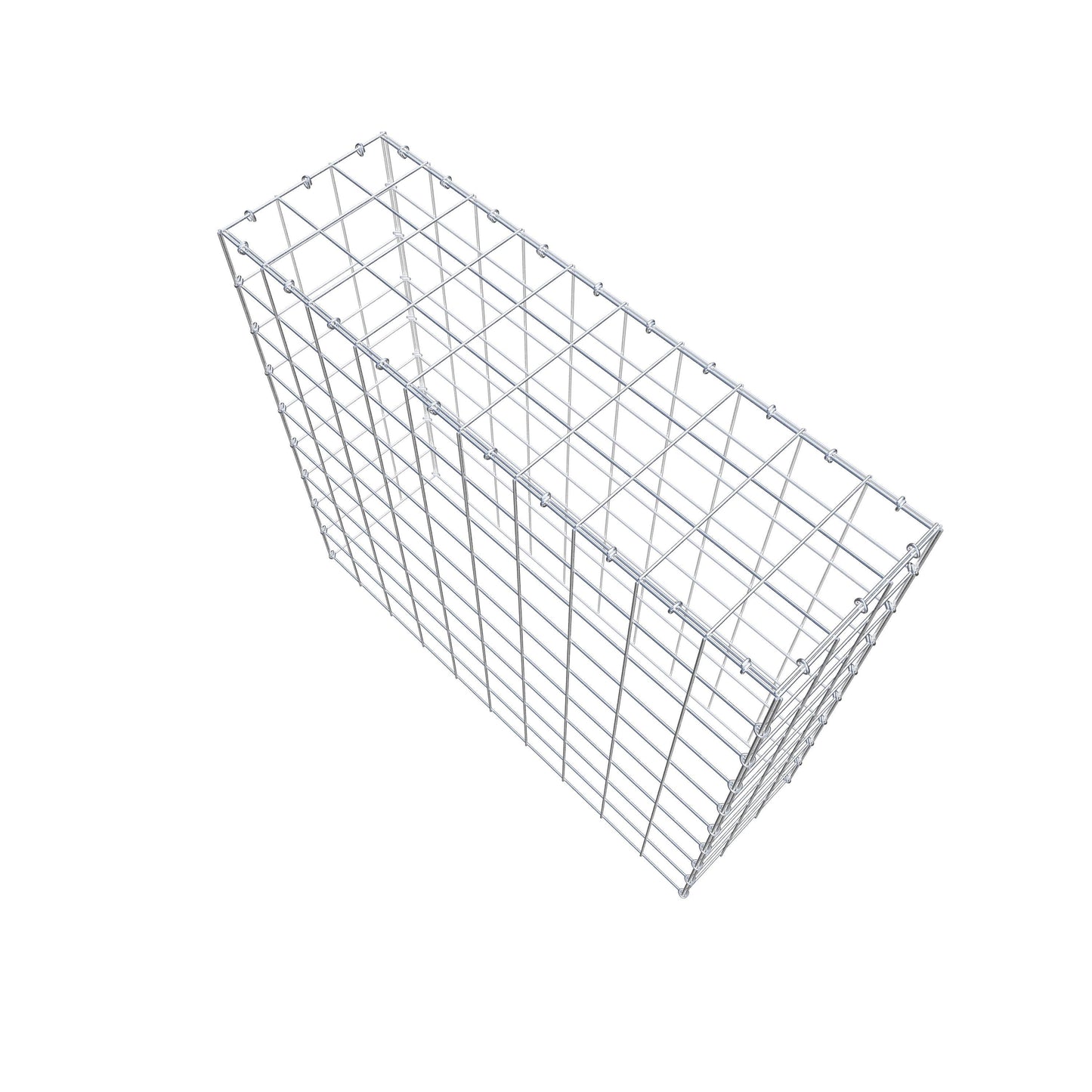Gabbione aggiuntivo di tipo 3 100 cm x 90 cm x 30 cm (L x H x P), maglia 10 cm x 10 cm, anello a C