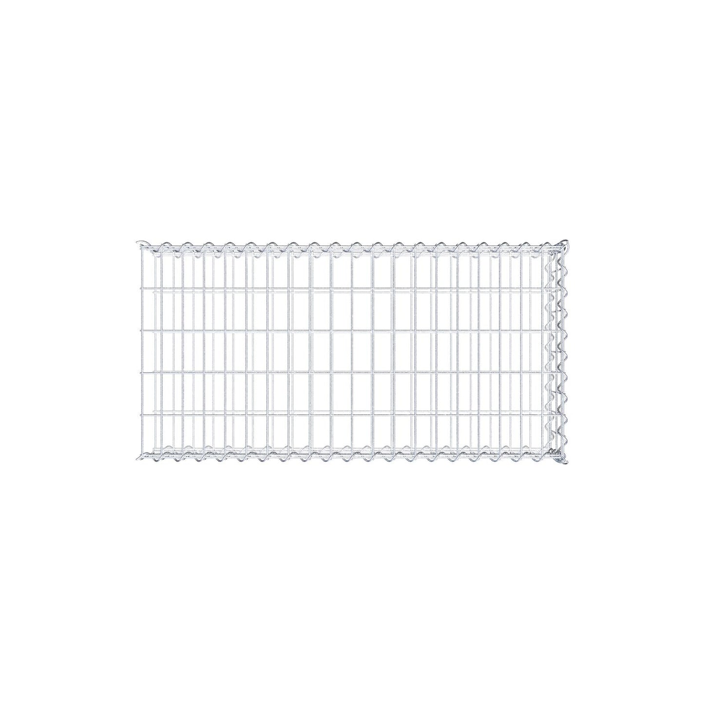Anbaugabione Typ 2 100 cm x 20 cm x 50 cm (L x H x T), Maschenweite 5 cm x 10 cm, Spirale