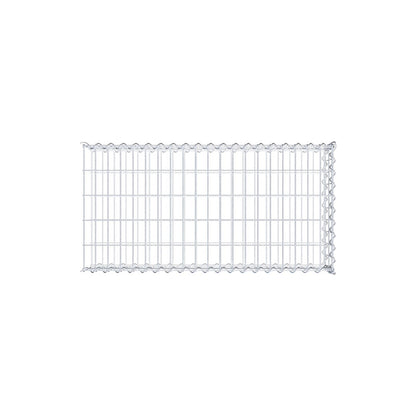 Anbaugabione Typ 2 100 cm x 20 cm x 50 cm (L x H x T), Maschenweite 5 cm x 10 cm, Spirale