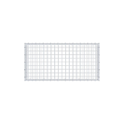 Gavión 100 cm x 20 cm x 50 cm (L x A x P), luz de malla 5 cm x 5 cm, anillo en C