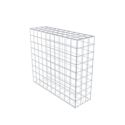 Gabbione fissabile tipo 2 100 cm x 90 cm x 30 cm (L x H x P), maglia 10 cm x 10 cm, anello a C