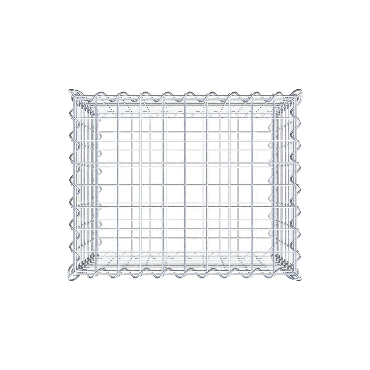 Gabion 50 cm x 40 cm x 40 cm (L x H x D), maskestørrelse 5 cm x 5 cm, spiral