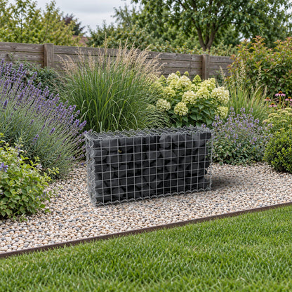 Gabion 80 cm x 40 cm x 20 cm (L x H x P), mailles 5 cm x 5 cm, spirale