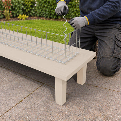Gabion 100 cm x 20 cm x 20 cm (L x H x D), maskestørrelse 5 cm x 10 cm, spiral