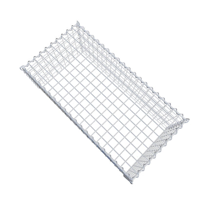 Anbaugabione Typ 3 100 cm x 40 cm x 50 cm (L x H x T), Maschenweite 5 cm x 5 cm, Spirale