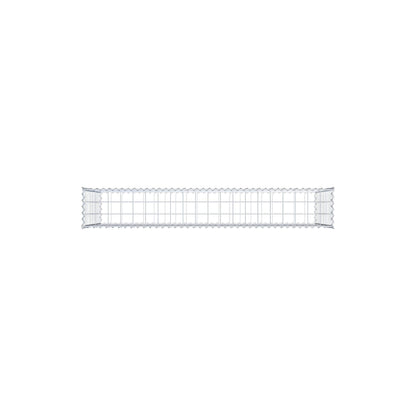Gavión 200 cm x 100 cm x 30 cm (largo x alto x fondo), malla 10 cm x 10 cm, en espiral