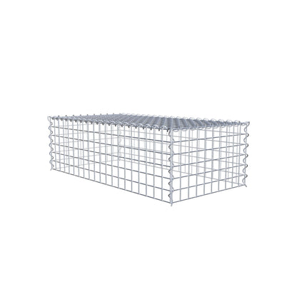 Gabbione aggiuntivo tipo 3 100 cm x 30 cm x 50 cm (L x A x P), dimensione maglia 5 cm x 5 cm, a spirale